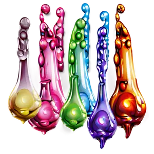 Rainbow Drops Effect Png 04292024 PNG image