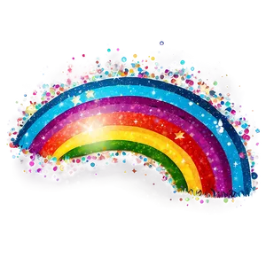 Rainbow Glitter Effect PNG Dkb81