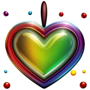 Rainbow Heart B PNG