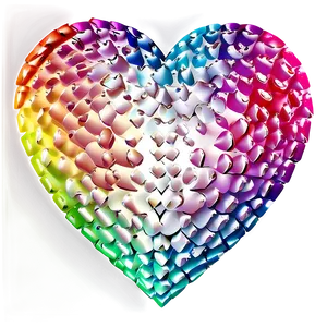 Rainbow Heart Background PNG Tnw