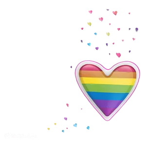 Rainbow Heart Button PNG Xpt74 PNG