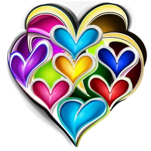 Rainbow Heart Clipart Diversity PNG Ump78