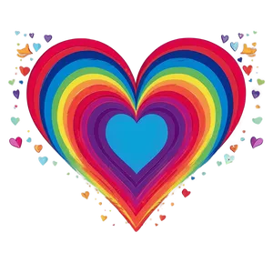Rainbow Heart Clipart PNG 77 PNG