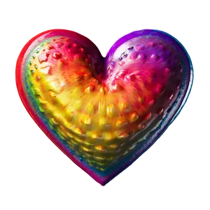 Rainbow Heart Clipart PNG Slp7 PNG