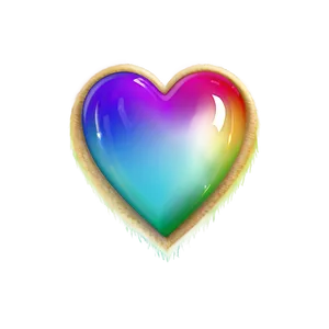 Rainbow Heart Emoji Transparent Clipart 76 PNG image