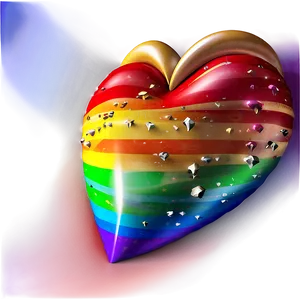 Rainbow Heart Icon Png 96 PNG image