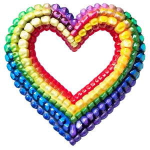 Rainbow Heart In Nature PNG Alm53 PNG