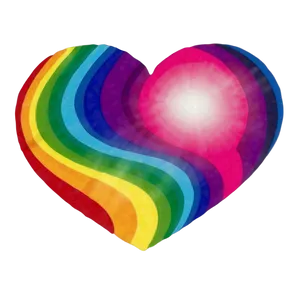 Rainbow Heart In Space PNG Ljh15 PNG
