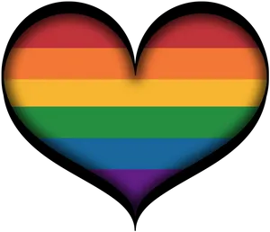 Rainbow Heart L G B T Symbol PNG