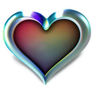 Rainbow Heart Outline PNG Lmv91 PNG