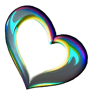 Rainbow Heart Outline Png Opi84 PNG image