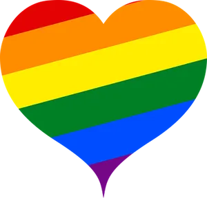 Rainbow Heart Symbol