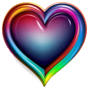 Rainbow Heart Symbol PNG Klm PNG