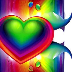 Rainbow Heart Transparent Background PNG Ooo97 PNG
