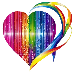 Rainbow Heart Vector PNG Gqa86 PNG
