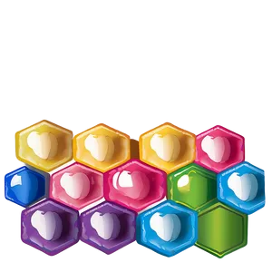 Rainbow Hexagon Pattern Png 39 PNG image