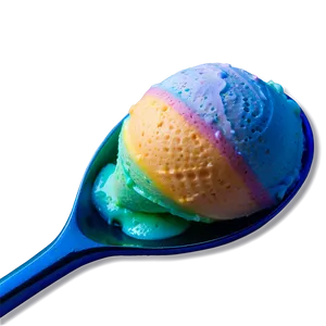 Rainbow Ice Cream Scoop Png 9 PNG image