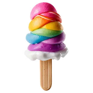 Rainbow Ice Cream Stick Png Vdn97 PNG image