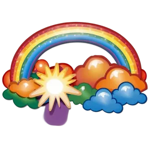 Rainbow Illustration Png 04292024 PNG image