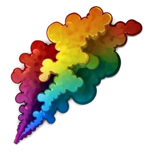 Rainbow Lightning Strike PNG 04292024