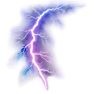 Rainbow Lightning Strike PNG 96