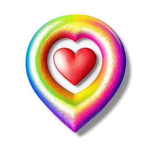 Rainbow Love Emoji PNG 99