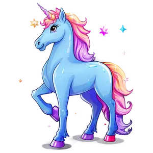 Rainbow Mane Unicorn Clipart PNG 06262024 PNG