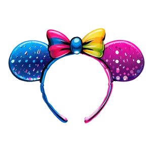 Rainbow Minnie Mouse Ears PNG Arn45 PNG