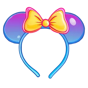 Rainbow Minnie Mouse Ears PNG Mwe89 PNG