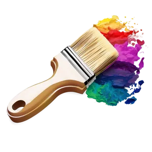 Rainbow Paint Brush PNG 05042024 PNG