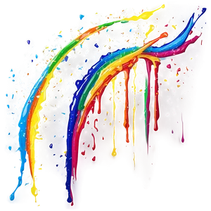 Rainbow Paint Splatter PNG 05242024