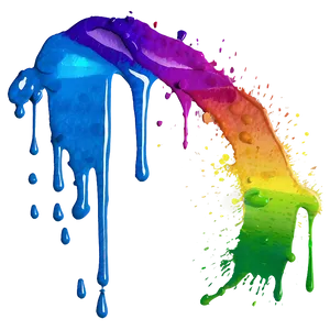 Rainbow Paint Splatter Png 86 PNG image