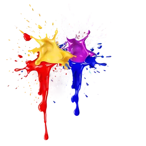 Rainbow Paint Splatter PNG Ria