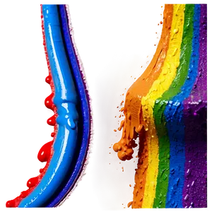 Rainbow Paint Stroke PNG 3