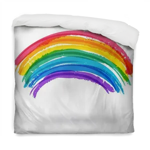 Rainbow Painted Pillowon Transparent Background PNG image