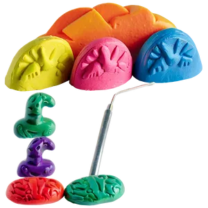 Rainbow Playdough Set Png Nyg PNG image