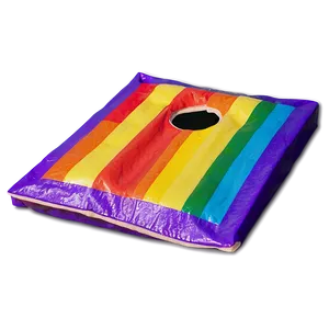 Rainbow Pride Cornhole Bag Png 06292024 PNG image