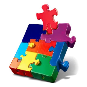 Rainbow Puzzle Pieces PNG Fje21 PNG