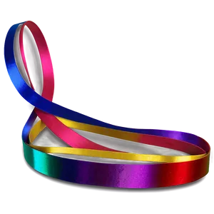 Rainbow Ribbon Art Png 04292024 PNG image