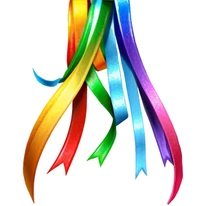 Rainbow Ribbon Art Png Myy11 PNG image