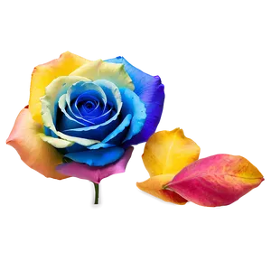 Rainbow Rose Petals PNG 58 PNG