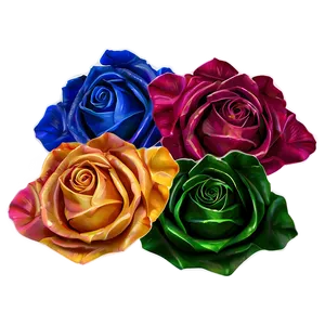 Rainbow Rose Petals Png Dpq52 PNG image