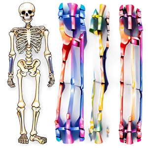 Rainbow Skeleton Png Gon65 PNG image