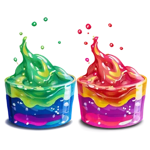 Rainbow Slime Mix Png Coq PNG image