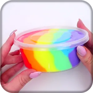 Rainbow Slimein Container PNG image