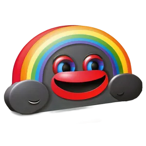 Rainbow Smile Emoji PNG 30