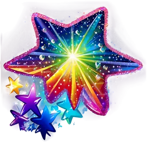 Rainbow Sparkle Stars PNG 21 PNG