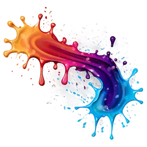 Rainbow Splash Artwork Png Ebk PNG image