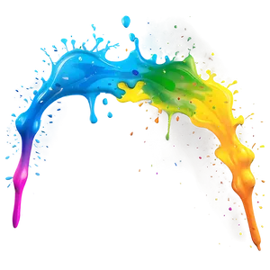 Rainbow Splash Effect PNG Mix95
