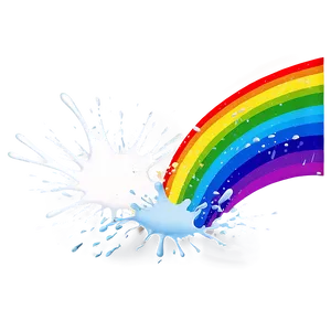 Rainbow Splash Effect PNG Wiq83
